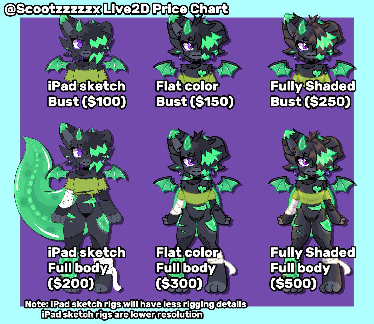 Image version of live2d vtuber prices